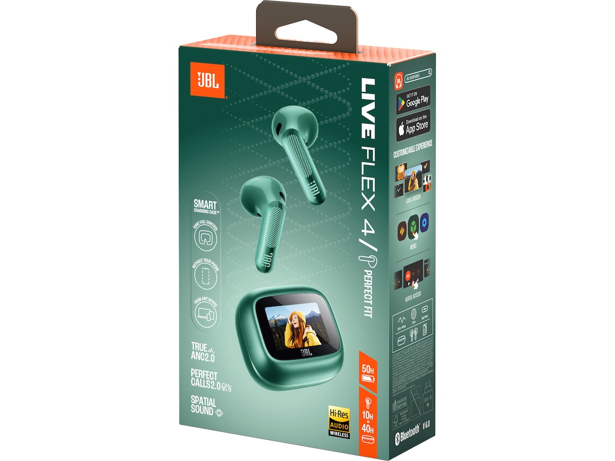 JBL LIVE FLEX 4 Trådløse ørepropper med ANC (grønn) Ørepropper