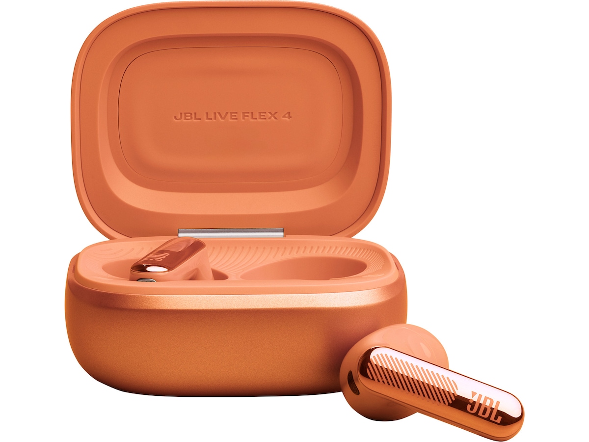 JBL LIVE FLEX 4 - Trådløse ørepropper med ANC (orange) Ørepropper