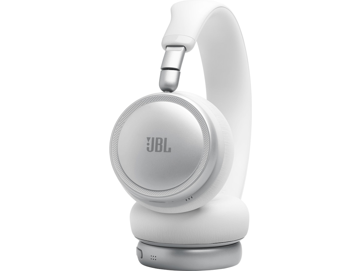 JBL LIVE 680NC Trådløse on-ear hodetelefoner (vit) Hodetelefoner