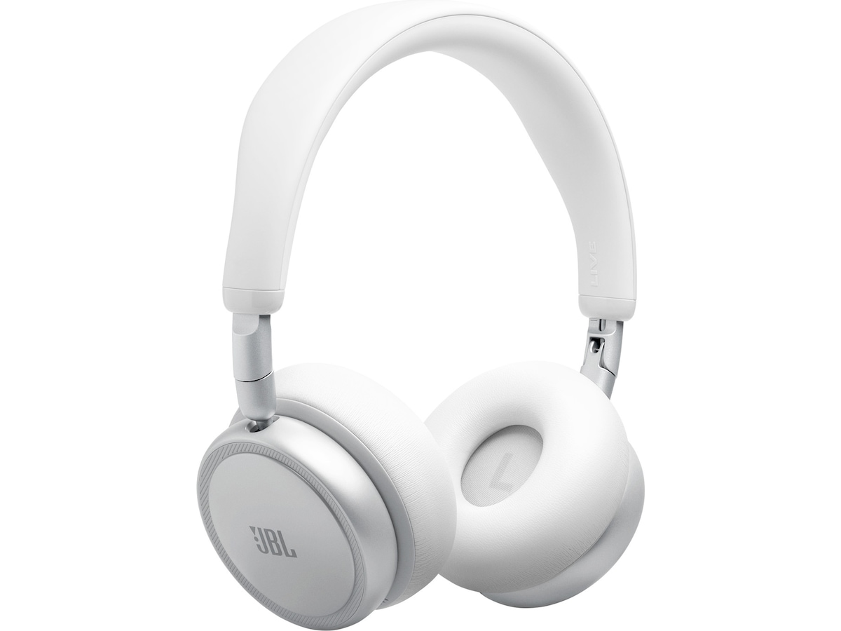 JBL LIVE 680NC Trådløse on-ear hodetelefoner (vit) Hodetelefoner