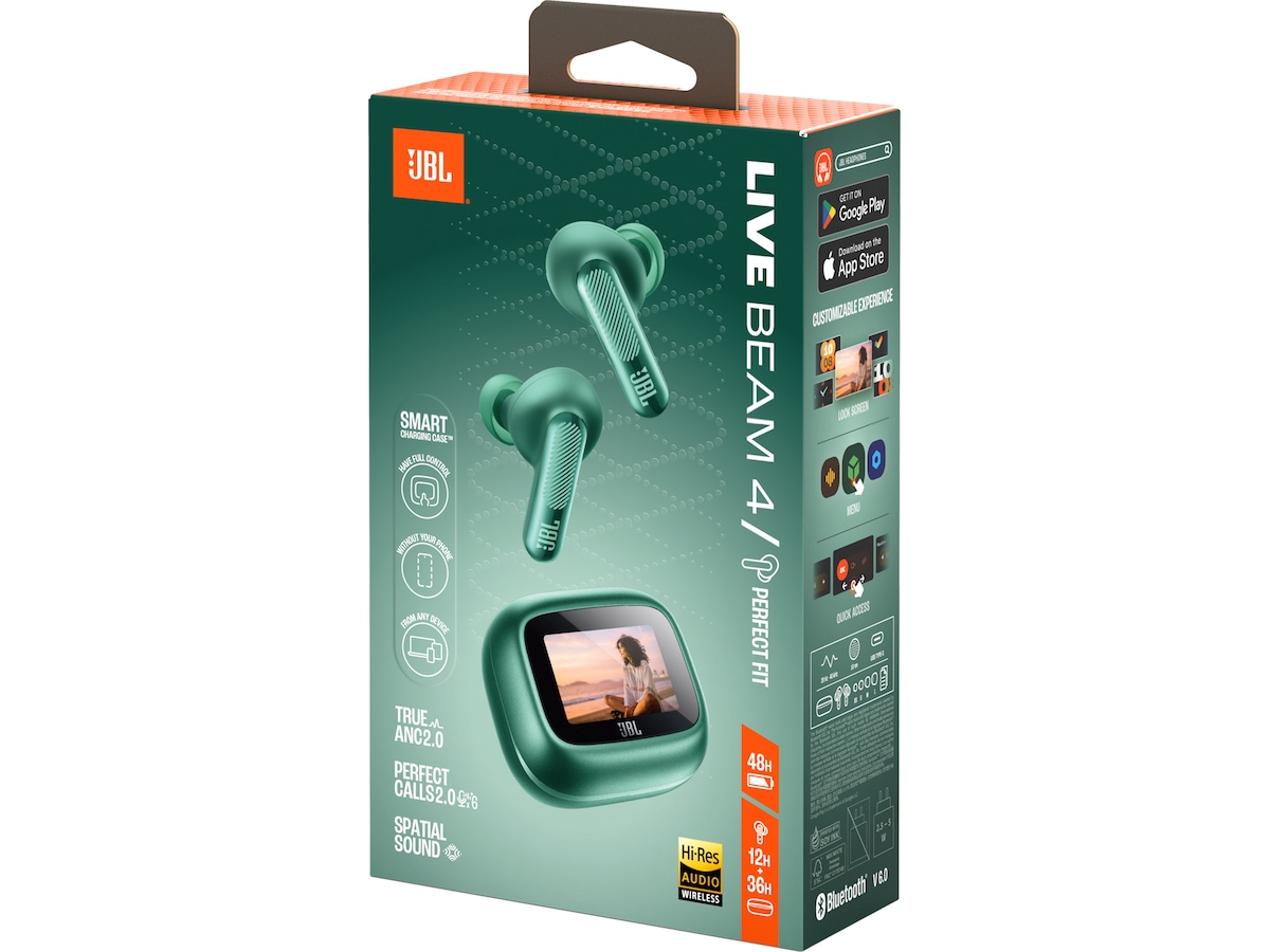 JBL Live Beam 4 trådløse ørepropper (grønn) Ørepropper