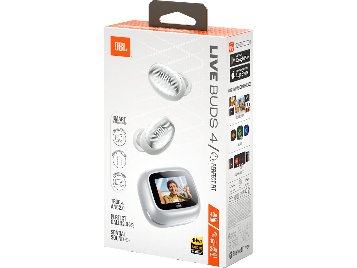 JBL LIVE BUDS 4 trådløse ørepropper (sølv) Ørepropper