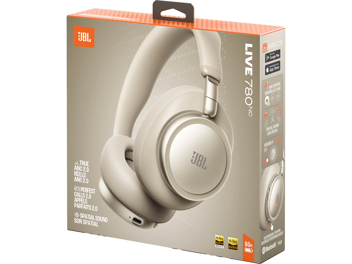 JBL LIVE 780NC Trådløse Over-Ear Hodetelefoner (sand) Hodetelefoner