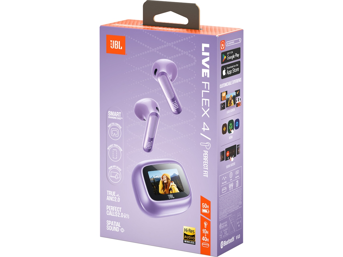 JBL LIVE FLEX 4 Trådløse ørepropper (lilla) Ørepropper
