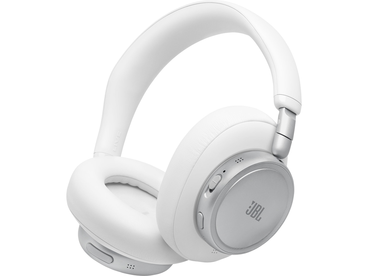 JBL LIVE 780NC Trådløse over-ear hodetelefoner (hvit) Hodetelefoner