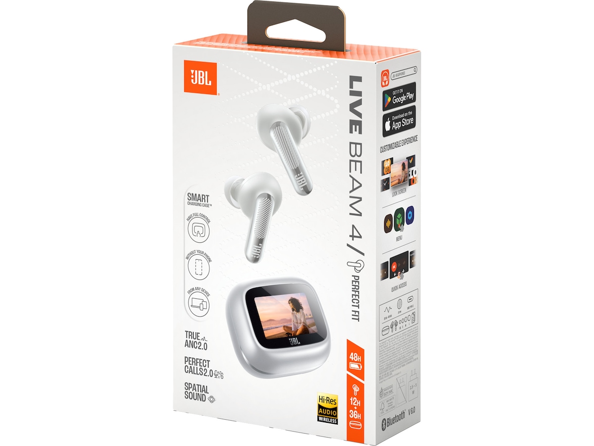 JBL Live Beam 4 trådløse ørepropper (sølv) Ørepropper