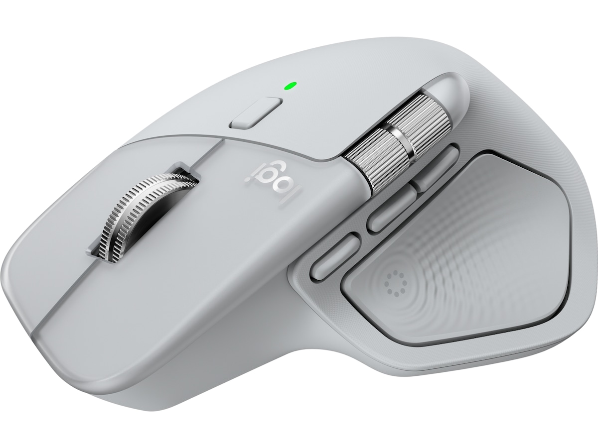 Logitech MX Master 4 Trådløs Ergonomisk Mus (lysegrå) -B-Grade Demo mus