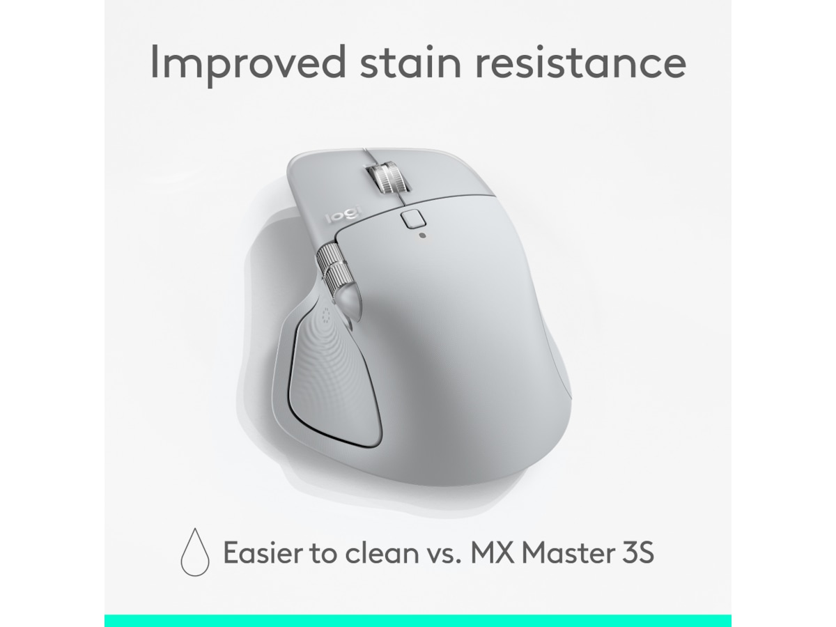 Logitech MX Master 4 Trådløs Ergonomisk Mus (lysegrå) -B-Grade Demo mus