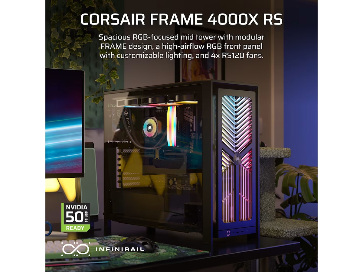 Corsair FRAME 4000X RS Mid Tower (sort) Midi tower