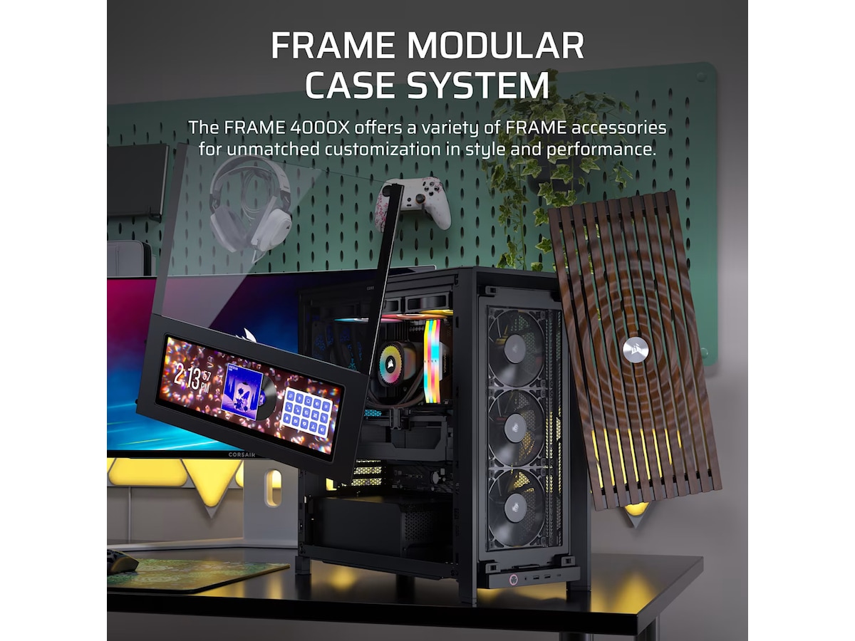 Corsair FRAME 4000X RS Mid Tower (sort) Midi tower