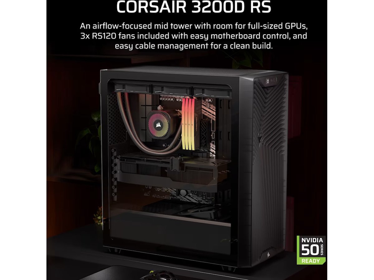 Corsair 3200D RS Mid-Tower (grå) Midi tower