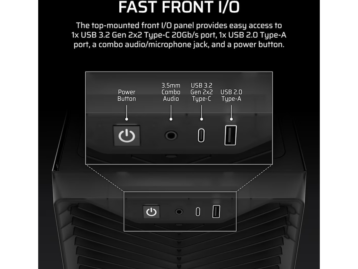 Corsair 3200D RS Mid-Tower (grå) Midi tower