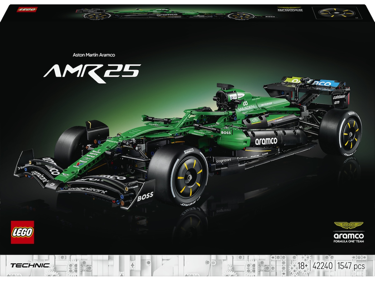 LEGO Technic Aston Martin Aramco AMR25 F1 bil 42240