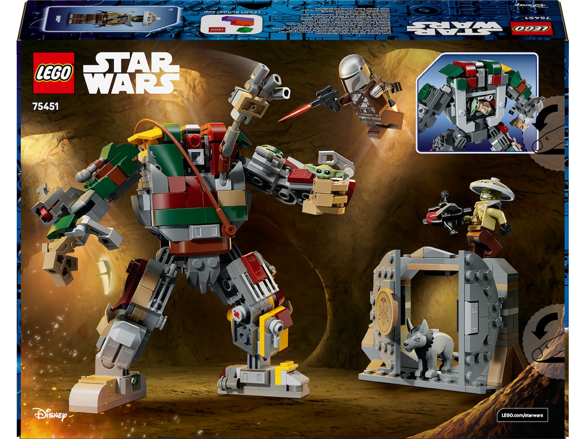 LEGO Star Wars Mandalorianeren og Grogu mot Huttpalassets Vaktdroide 75451 