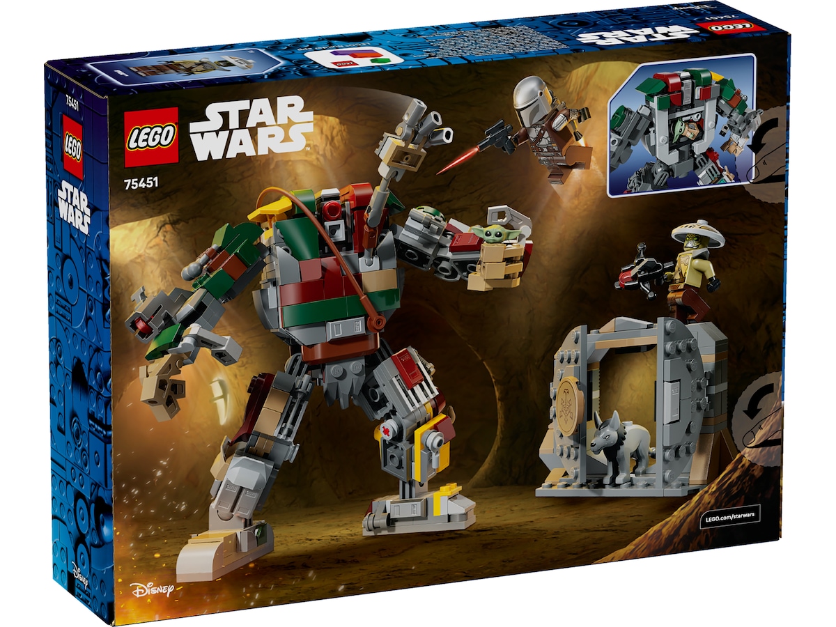 LEGO Star Wars Mandalorianeren og Grogu mot Huttpalassets Vaktdroide 75451 