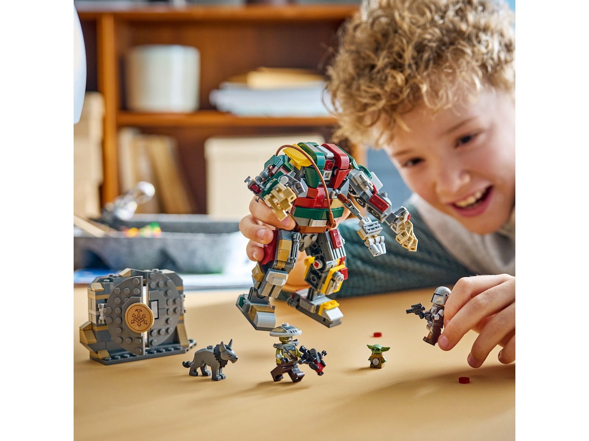 LEGO Star Wars Mandalorianeren og Grogu mot Huttpalassets Vaktdroide 75451 