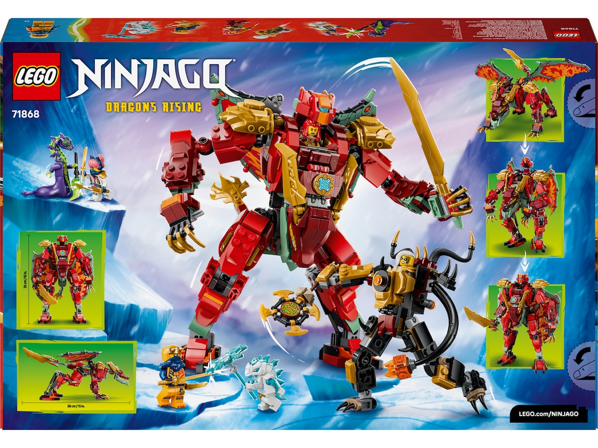 LEGO Wyldfyres forvandlingsdragerobot 71868  LEGO