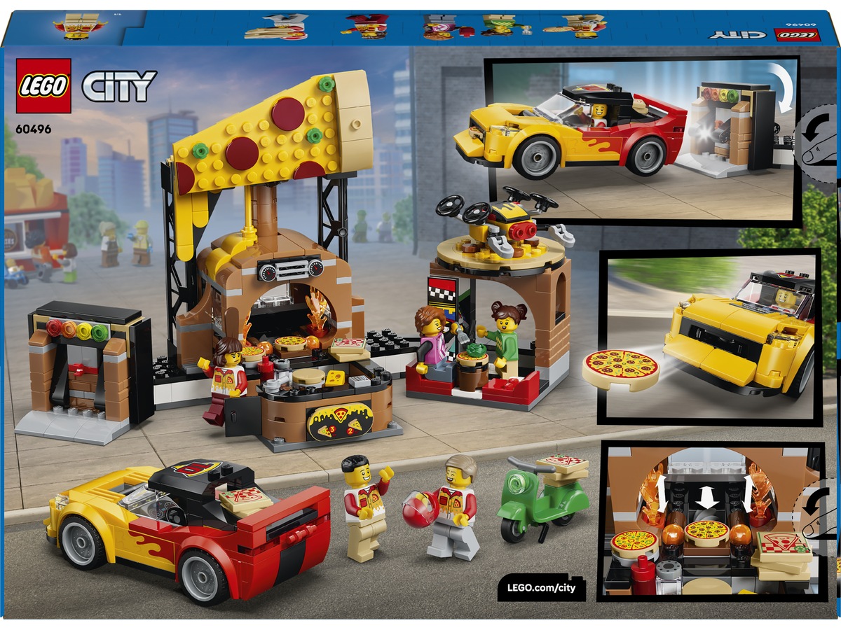 LEGO City Pizzalevering med kjøretøy 60496 LEGO