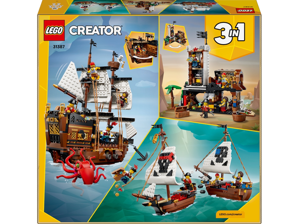 LEGO Creator 3-i-1 Ikonisk sjørøverskute 31387 LEGO