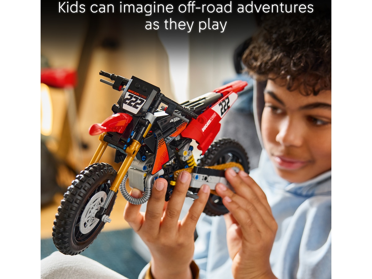 LEGO Technic Ducati Desmo450 MX Factory motorsykkel 42238 LEGO