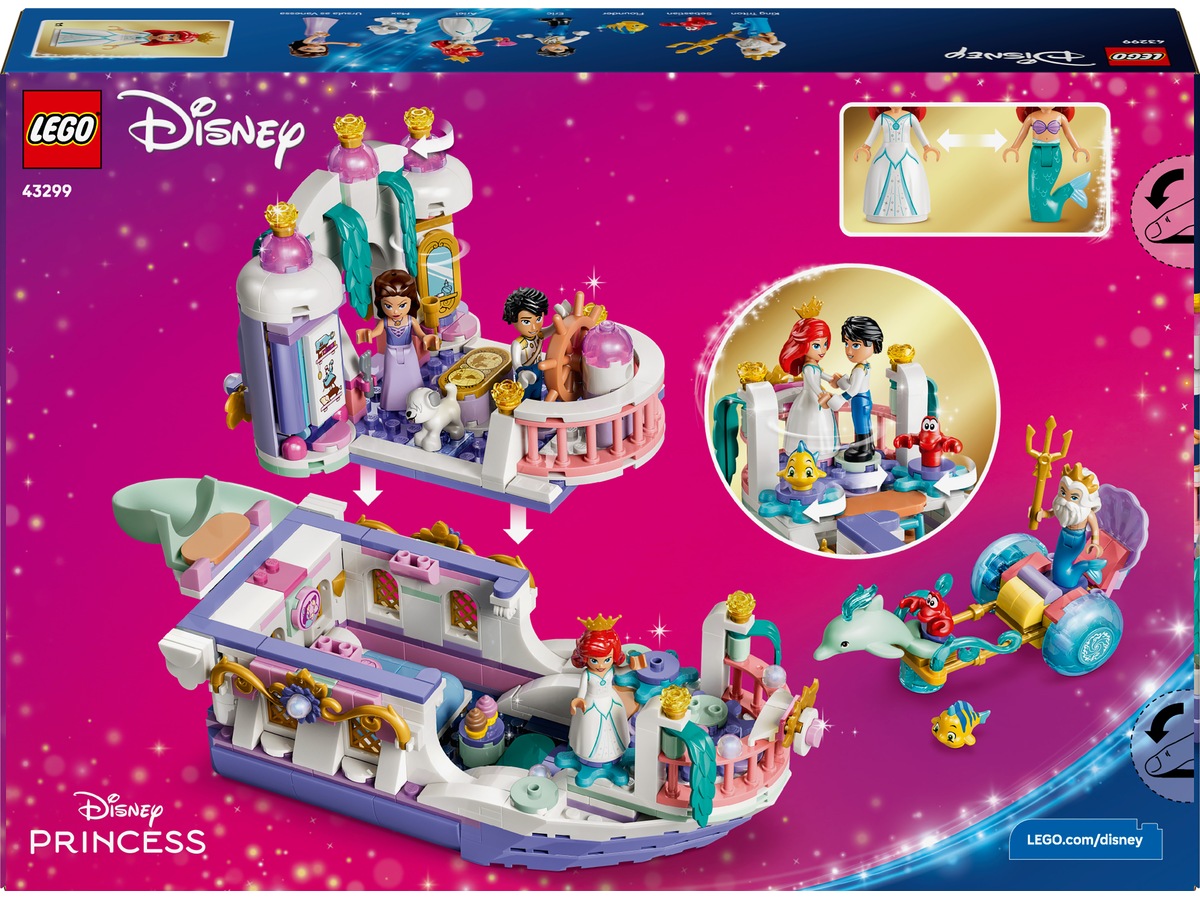 LEGO Disney Princess Prinsesse Ariels bryllupsbåt 43299  LEGO