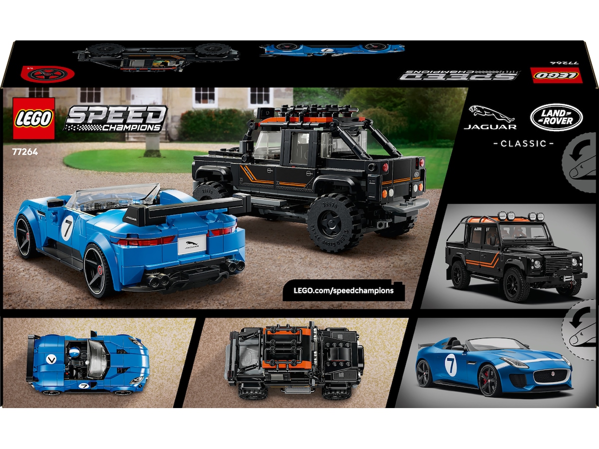 LEGO Speed Champions Jaguar Project 7 og Land Rover Defender 77264  LEGO
