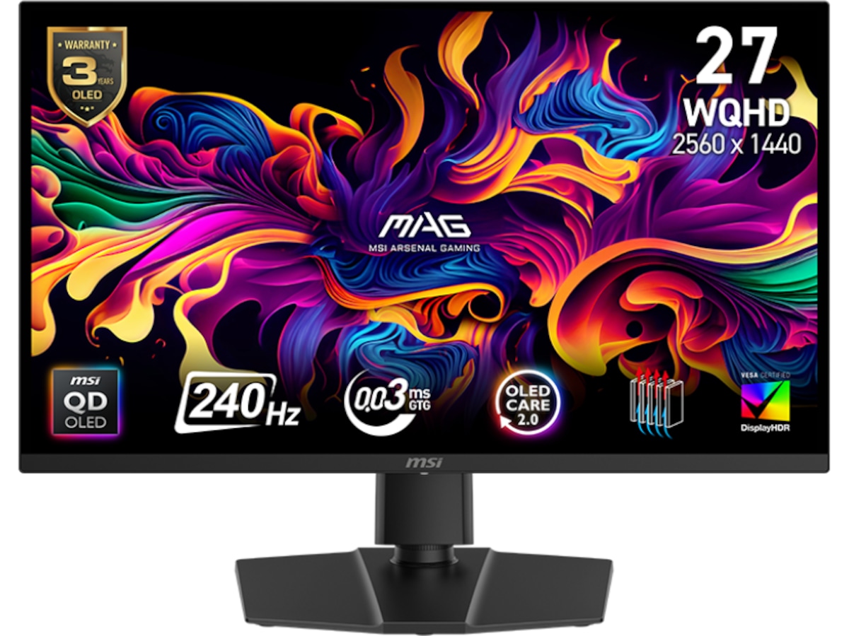 MSI 27" gamingskjerm MAG 271QP X24 -B-Grade Demo skjermer