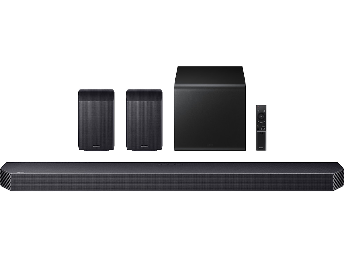 Samsung HW-Q935 soundbar med subwoofer og bakhøyttalere (2026) Lydplanker