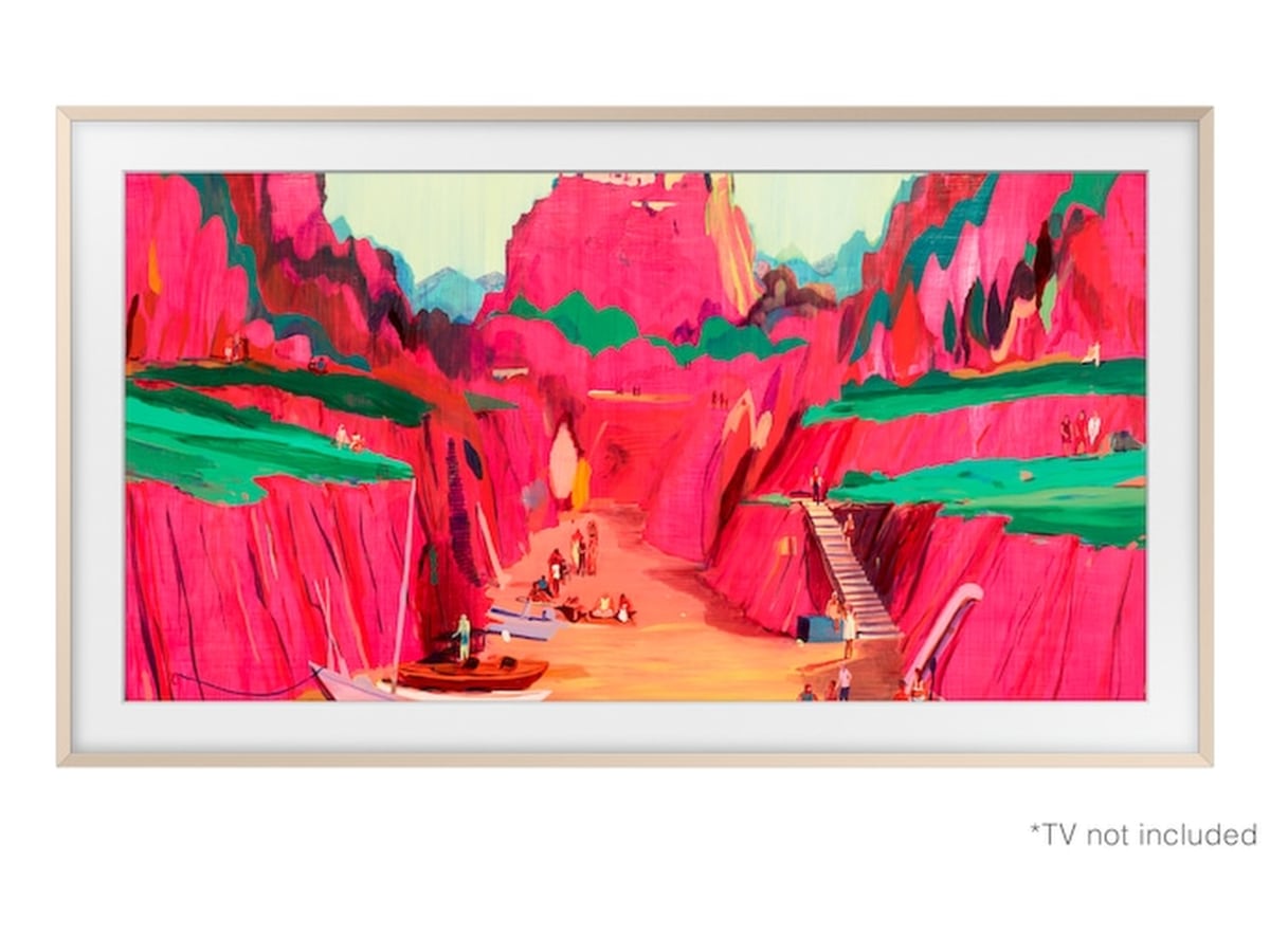 Samsung 75" ramme til The Frame og The Frame Pro (2021-2025, Sand Gold) -B-Grade Demo TV/projektor