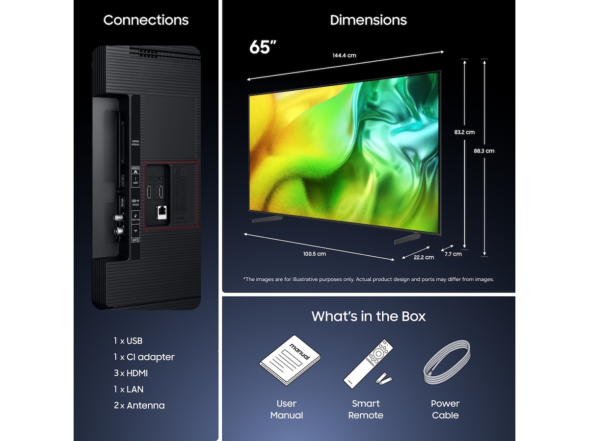Samsung 65" M80H Mini LED 4K Smart TV (2026) 60 - 69 tommer TV