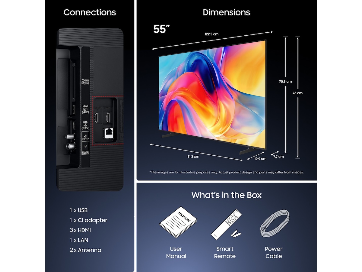 Samsung 55" M72H Mini LED 4K Smart TV (2026) 50 - 59 tommer TV