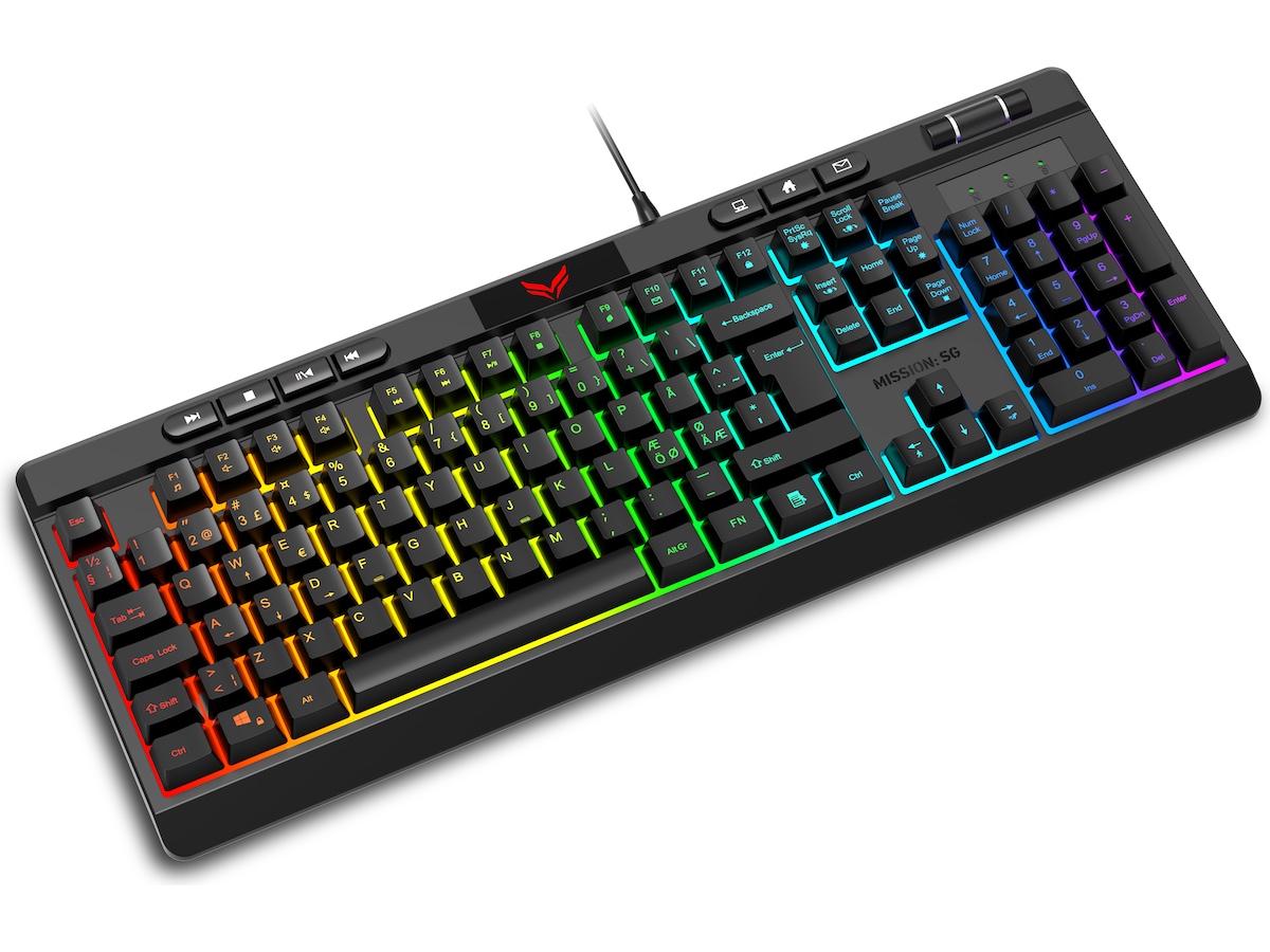 Mission SG TitanKey 1 RGB Gaming Membrantastatur Gamingtastatur
