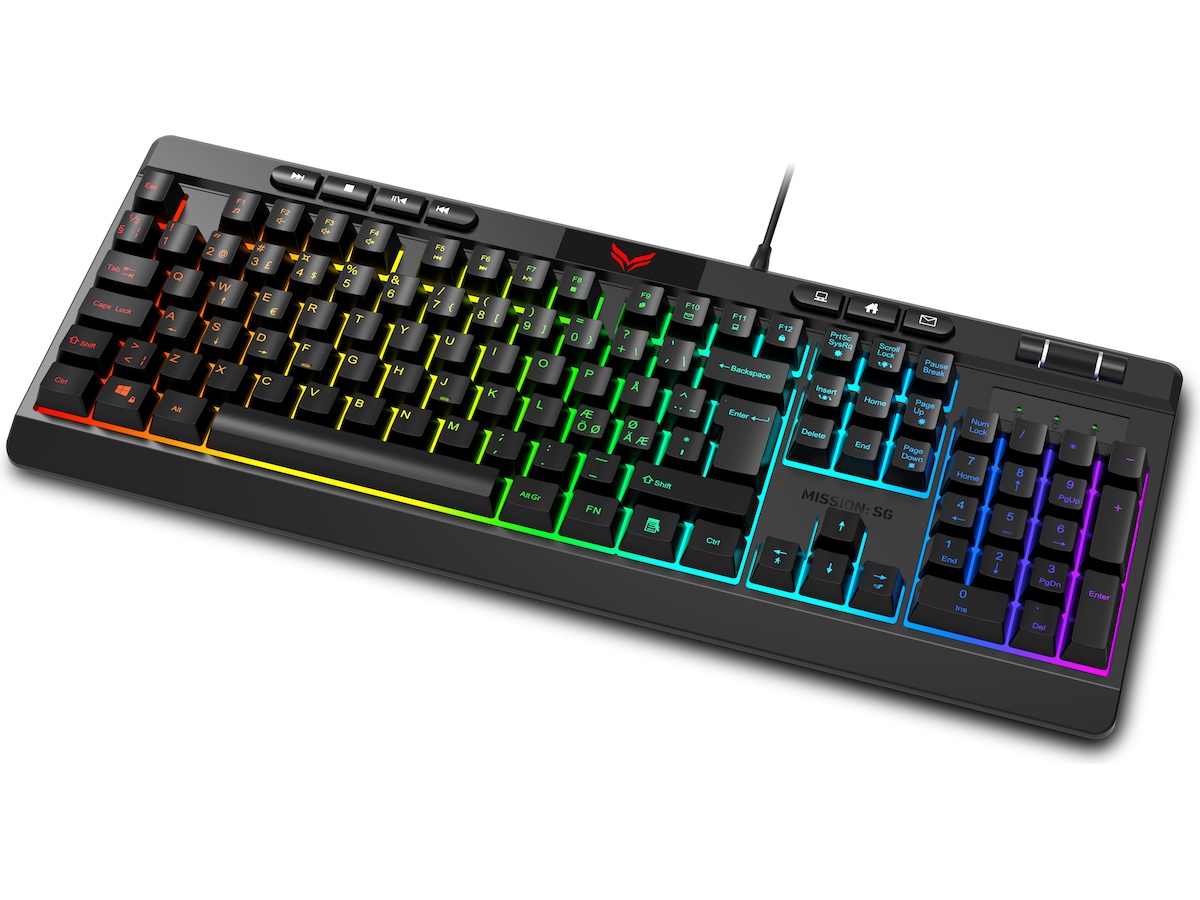 Mission SG TitanKey 1 RGB Gaming Membrantastatur Gamingtastatur
