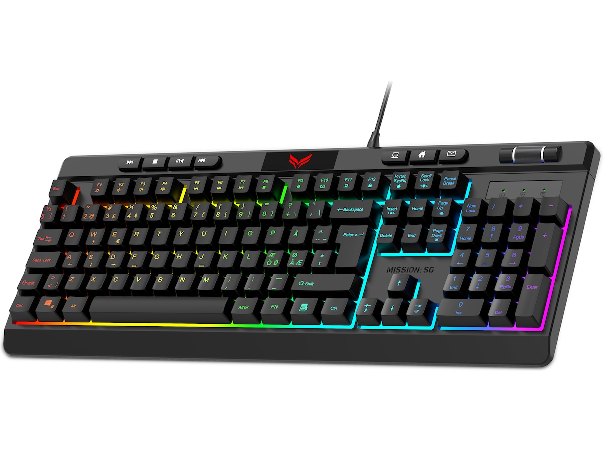 Mission SG TitanKey 1 RGB Gaming Membrantastatur Gamingtastatur