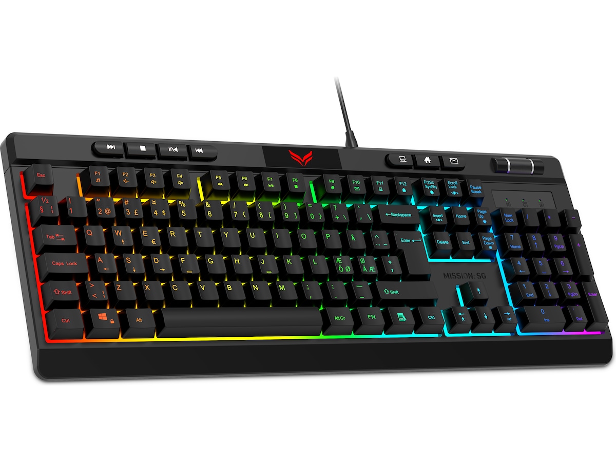 Mission SG TitanKey 1 RGB Gaming Membrantastatur Gamingtastatur