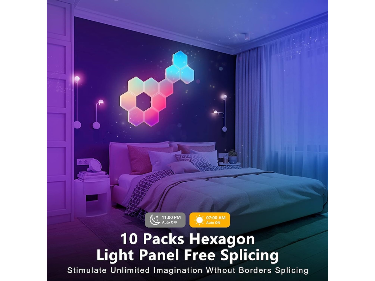 Mission SG Radiance H RGB Vegglampe 6 Paneler Led strips & underholdning
