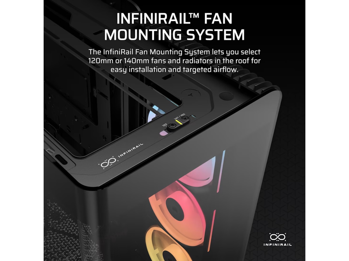 Corsair FRAME 4500X LX-R RGB Mid Tower (sort) -B-Grade Demo annet i datautstyr