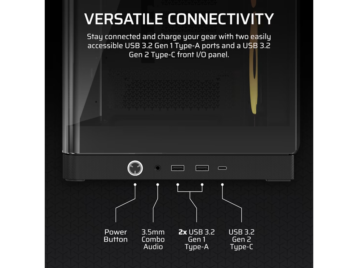 Corsair FRAME 4500X LX-R RGB Mid Tower (sort) -B-Grade Demo annet i datautstyr