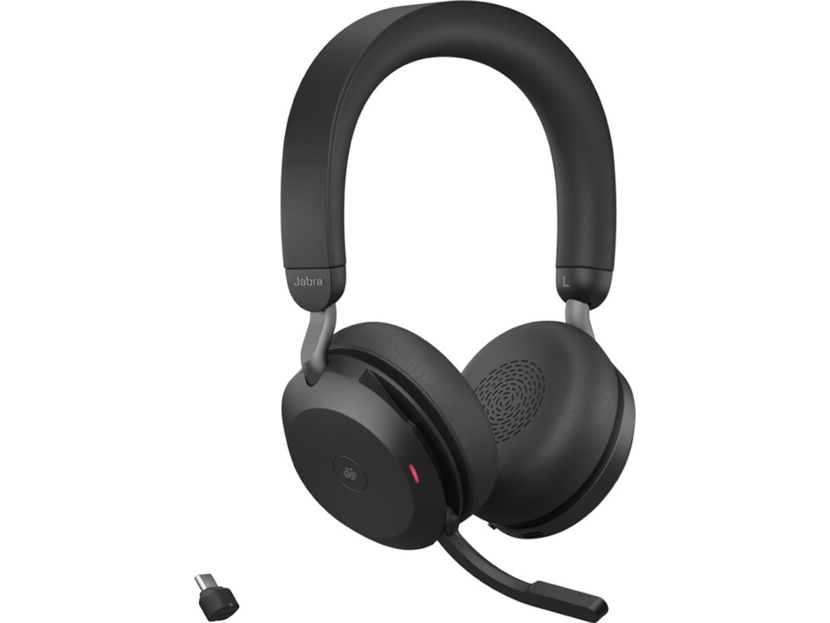 Jabra Evolve2 75, Link380c MS Stereo Stand (svart) Headset