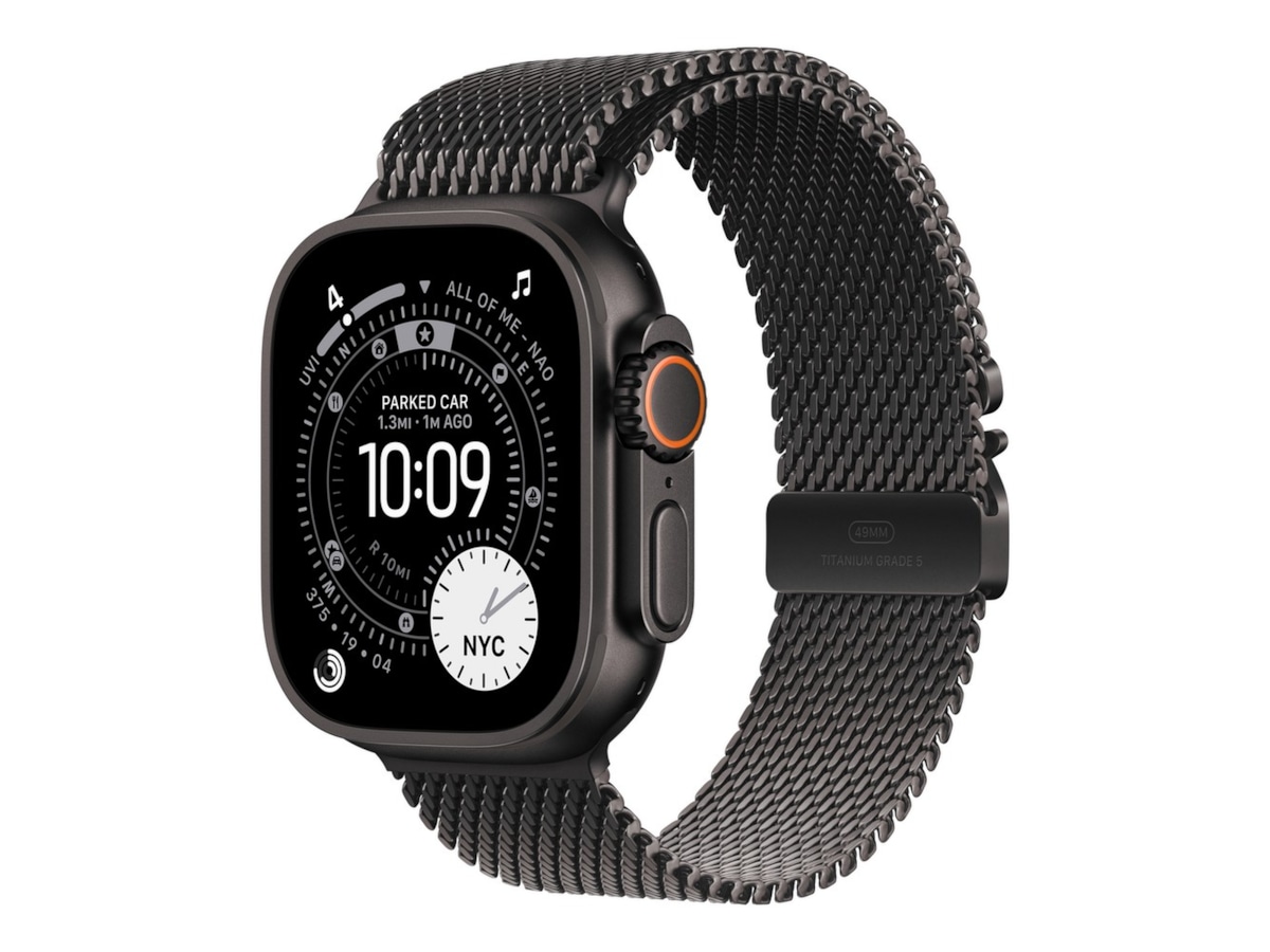 Apple Watch Ultra 3 49mm GPS + LTE Titan (sort) -B-Grade Demo klokker