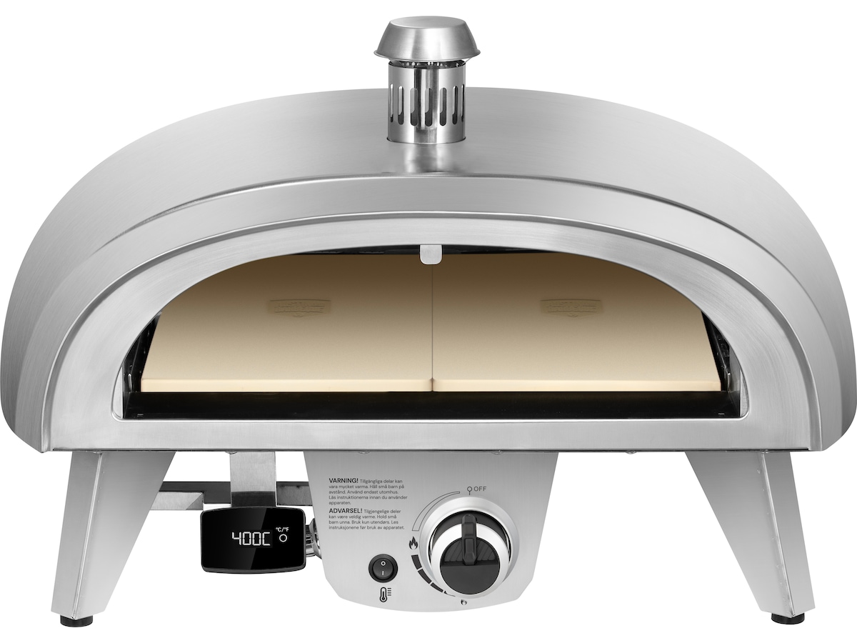 Gass pizzaovn 8kW 45cm rustfritt stål Pizzaovner