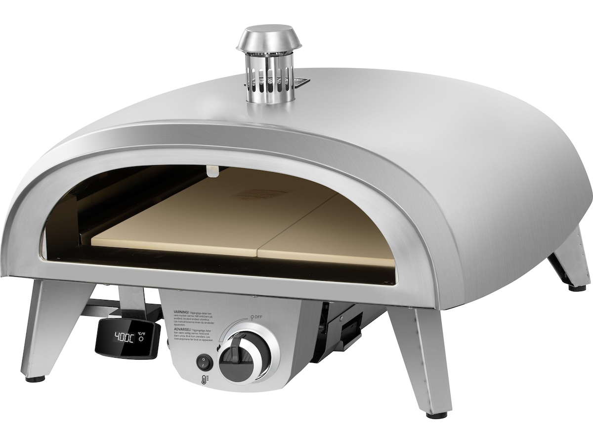 Gass pizzaovn 8kW 45cm rustfritt stål Pizzaovner