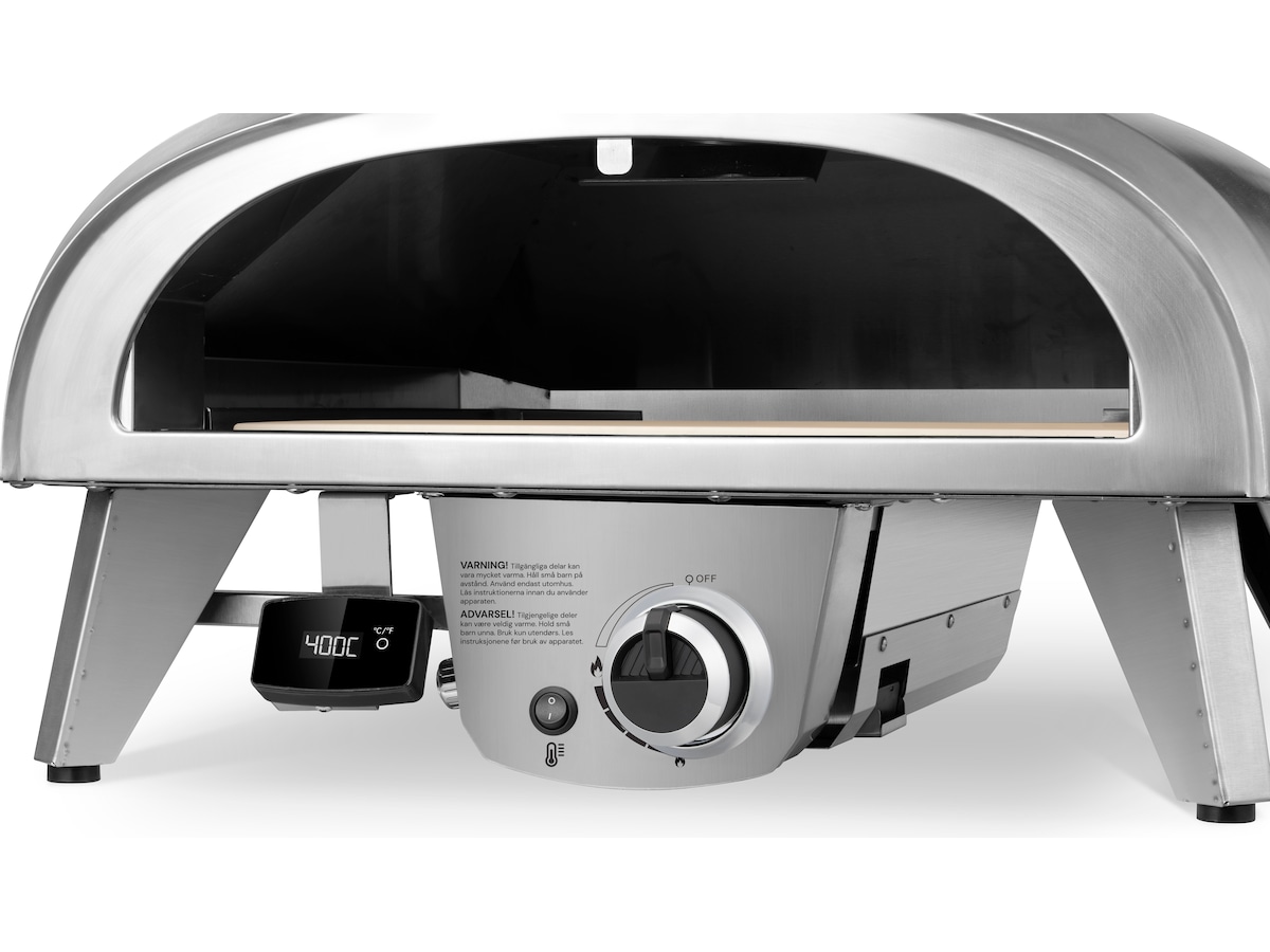 Gass pizzaovn 8kW 45cm rustfritt stål Pizzaovner