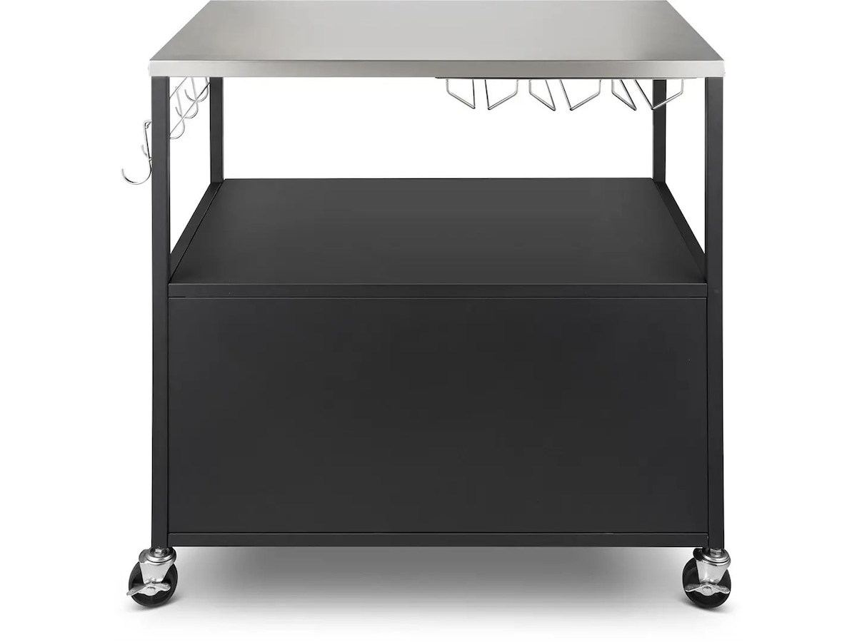 Austin and Barbeque Sidebord med oppbevaring Vogner til utendørsgriller