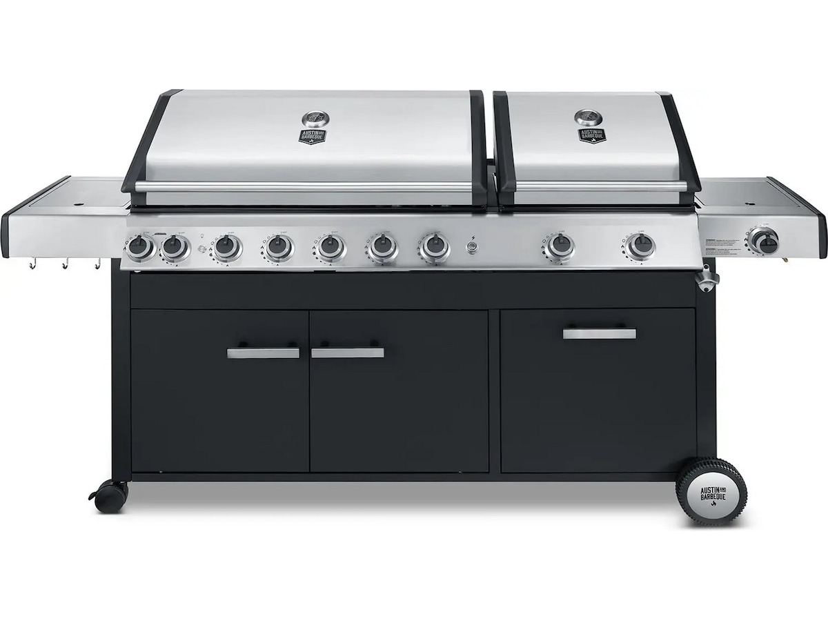 Austin and Barbeque Gassgrill 8+2 brennere Grill