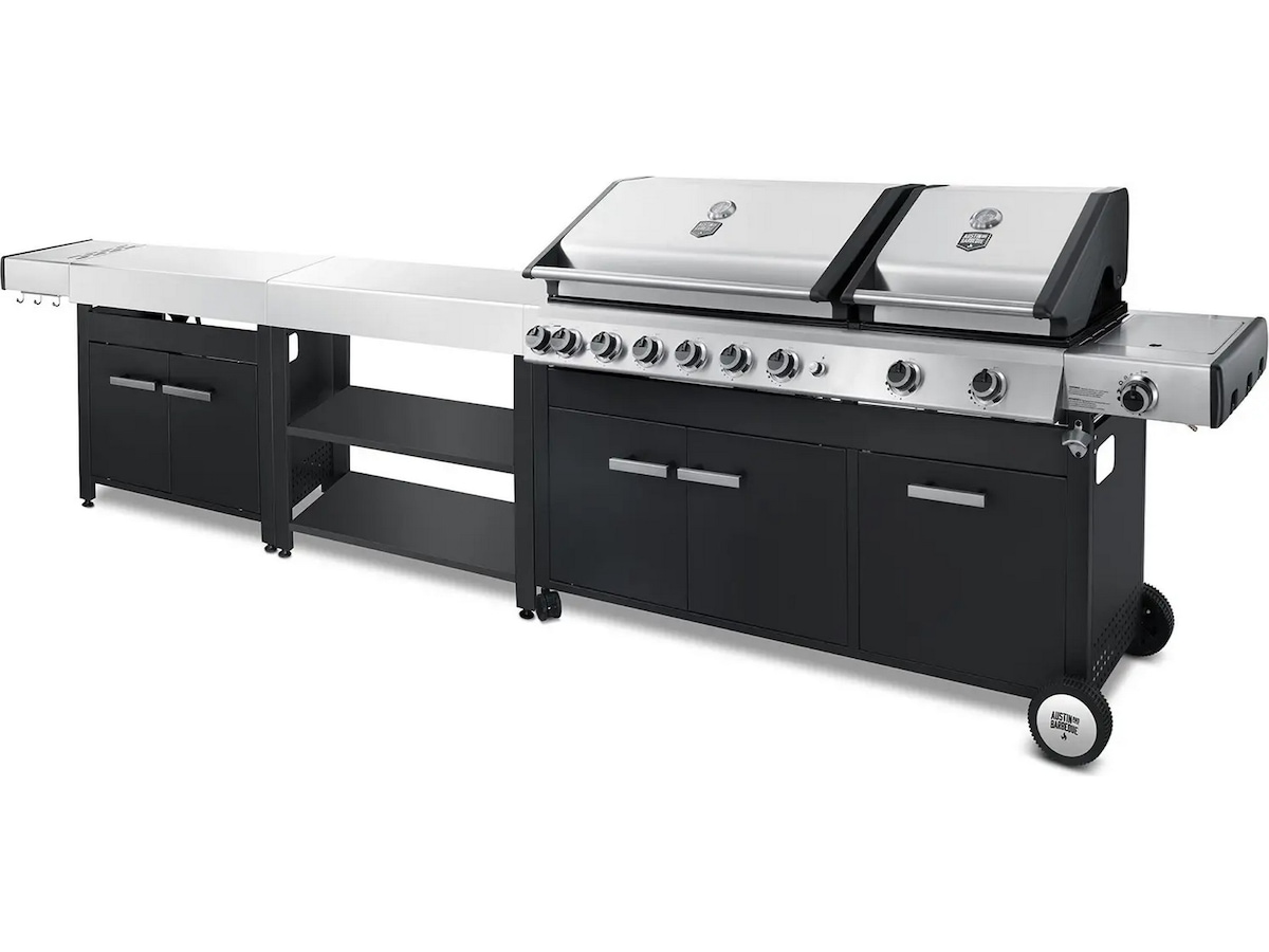Austin and Barbeque Gassgrill 8+2 brennere Grill