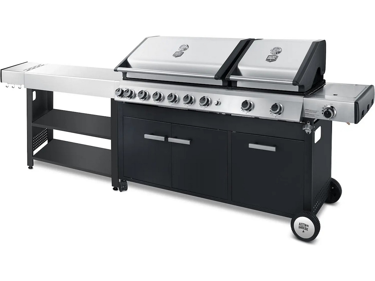 Austin and Barbeque Gassgrill 8+2 brennere Grill