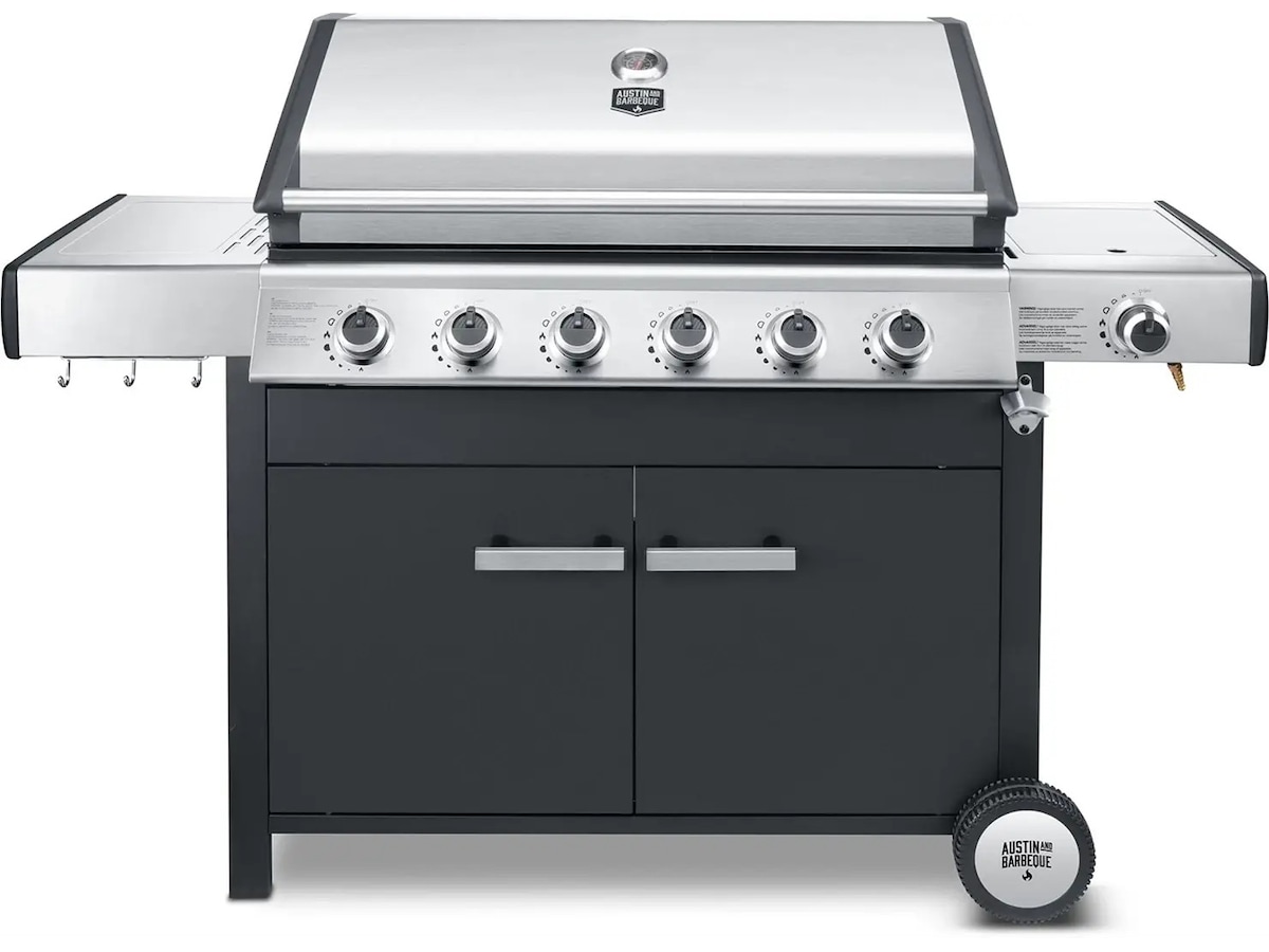 Austin and Barbeque Klassisk gassgrill 6 brennere Grill