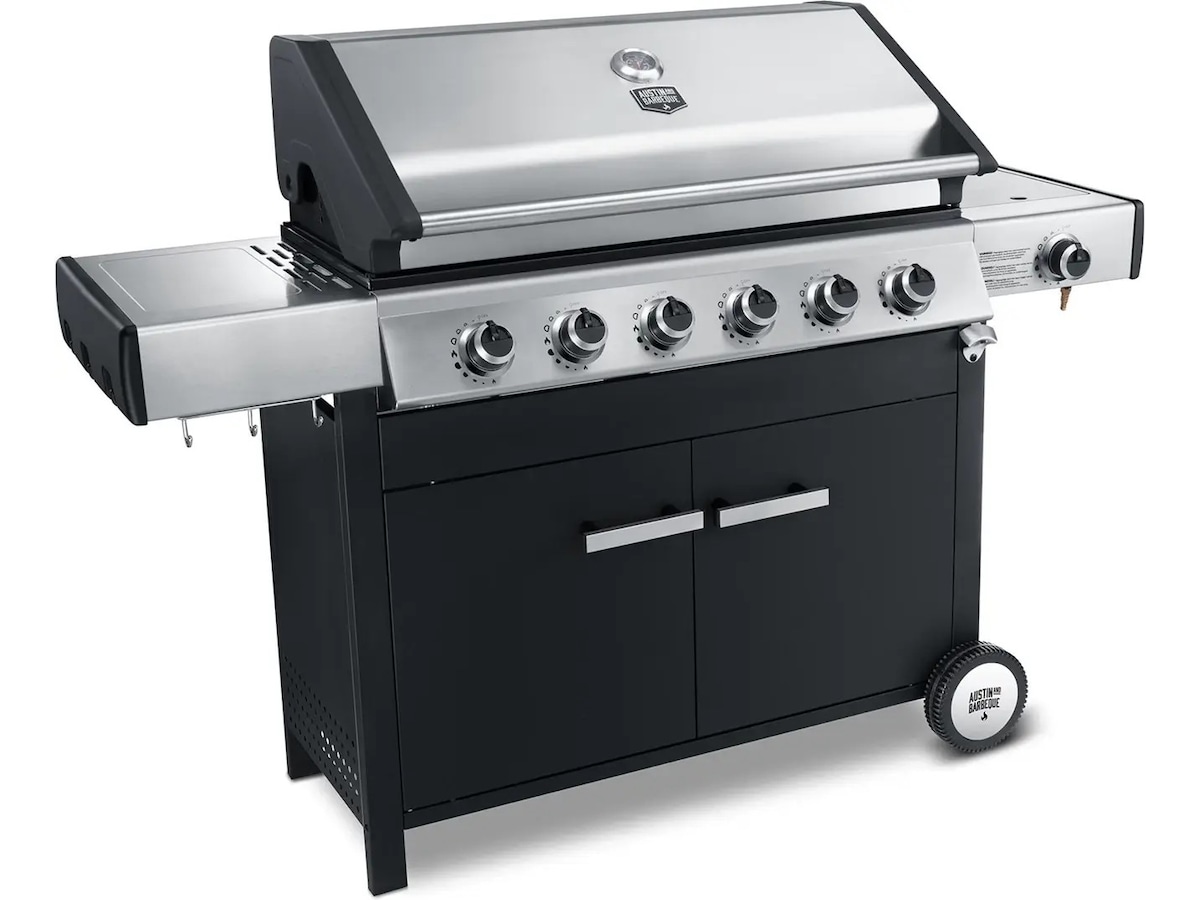Austin and Barbeque Klassisk gassgrill 6 brennere Grill