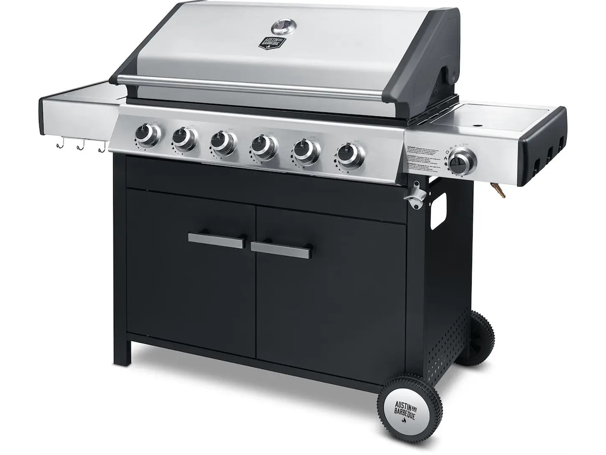 Austin and Barbeque Klassisk gassgrill 6 brennere Grill